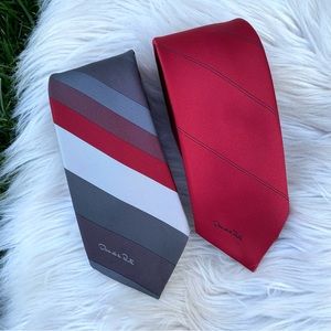 Oscar de la Renta vintage stripe tie bundle